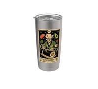 The Sushi Lover cibo giapponese scheletro Tarocchi carta Bicchiere termico in acciaio inox doppia parete