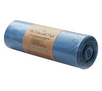 The Sustainable People 25 Sacchi per rifiuti in materiale riciclato 120 L | Extra resistenti, Per rifiuti pesanti, Film 70 μm, Certificato Blue Angel, Min. 90% di materiale post-consumo (PE), 70x110 cm