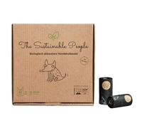 The Sustainable People 252 Sacchetti biodegradabili per deiezioni canine | Con manici, Grande, Spesso (18 µm), Resistente, Impermeabile, Certificato OK compost HOME, Compostabile a casa, 18 rotoli