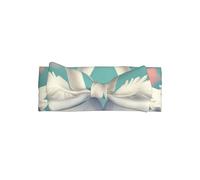 The Swan in love - Fascia per capelli delicata con stampa di fiocchi per bambini, delicata sulla pelle, per neonati e bambini