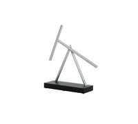 The Swinging Sticks® Basic Edition - Nero/Alluminio | Bastoncini oscillanti dal Movimento ipnotico | Oggetto di Design e Decorazione per Ufficio, Soggiorno, scrivania e Interni Moderni