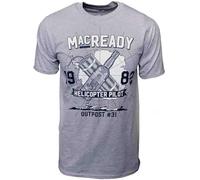 The T~h~i~n~g - Maglietta MacReady 1982 Outpost 31 Horror Movie Film Mens John Carpenter Grey, grigio., S