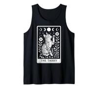 The Tabby Cat Grey Cat Tarocchi Carta Witchy Moon Canotta