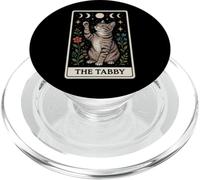 The Tabby Cat Grey Cat Tarocchi Carta Witchy Moon PopSockets PopGrip per MagSafe
