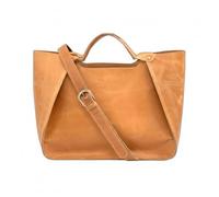 The Tannery Borsa a tracolla in pelle da donna, borsa a tracolla e borse per donne e ragazze, marrone chiaro, Large