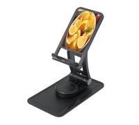 The Taste of Lemon - Supporto da scrivania regolabile per iPhone e tutti i telefoni, rotazione a 360°, pieghevole integrato, base quadrata