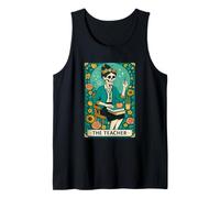The Teacher Tarot Card Skeleton Vintage Classroom Halloween Canotta