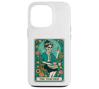 The Teacher Tarot Card Skeleton Vintage Classroom Halloween Custodia per iPhone 13 Pro