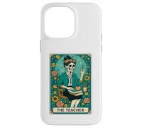 The Teacher Tarot Card Skeleton Vintage Classroom Halloween Custodia per iPhone 14 Pro Max