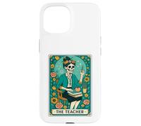 The Teacher Tarot Card Skeleton Vintage Classroom Halloween Custodia per iPhone 15