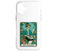 The Teacher Tarot Card Skeleton Vintage Classroom Halloween Custodia per iPhone 16 Plus