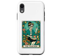 The Teacher Tarot Card Skeleton Vintage Classroom Halloween Custodia per iPhone XR