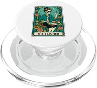 The Teacher Tarot Card Skeleton Vintage Classroom Halloween PopSockets PopGrip per MagSafe