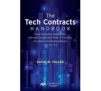David W. Tollen The Tech Contracts Handbook (Tascabile)