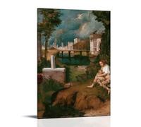 The Tempest by Giorgione Artists Works Poster stampato da appendere alla parete, per camera da letto, 60 x 90 cm