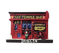 The Temple Bar Dublino Irlanda Magnete Frigorifero Viaggi Souvenir 3D Decorazione Frigo Adesivo Magnetico Dipinto A Mano Artigianato