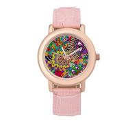 The Temple Cosmic lucertola orologio da donna elegante orologio analogico al quarzo cinturino in pelle orologio da polso, Stile:, regular, Cinturino