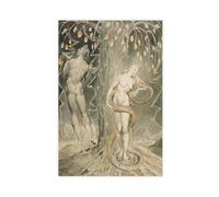 The Temptation And Fall Of Eve di William Blake, poster su tela per camera da letto, decorazione per ufficio, stanza, regalo, senza cornice, 30,5 x 45,7 cm