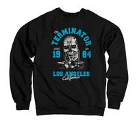 The Terminator - Los Angeles 1984 Felpa Nera Uomo Maniche Lunghe Girocollo