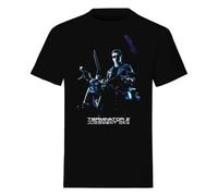 The Terminator T-Shirt Bike Pose Black Size XL