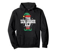 The Testing Coordinator Elf Funny Christmas Matching Felpa con Cappuccio