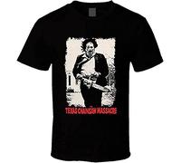 The Texas Chainsaw Massacre Leatherface Horror Movie Tshirt Mens Tee Gift New Black XXL