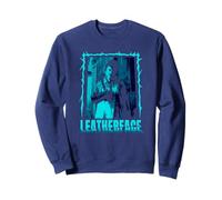 The Texas Chainsaw Massacre Retro Blue Leatherface Horror Felpa