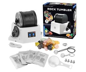 The Thames & Kosmos Rock Tumbler Essential STEM Tool | Durevole, a prova di perdite, corpo che riduce il rumore, timer integrato, collezioni Polish & Shine Kids Rock, include campioni autentici e