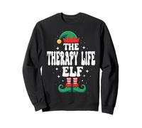 The Therapy Life Elf - Divertente Famiglia Natalizia Abbinata Felpa