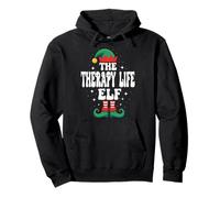 The Therapy Life Elf - Divertente Famiglia Natalizia Abbinata Felpa con Cappuccio