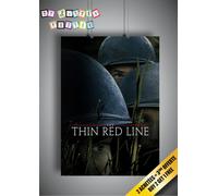 The Thin Red Line Classic Anni 90 Locandina Film 300 gr A3 A4 Bianco