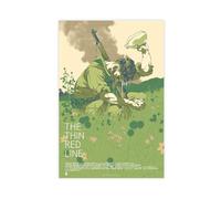 The Thin Red Line - Poster su tela, decorazione per camera da letto, ufficio, stanza, regalo, 20 x 30 cm