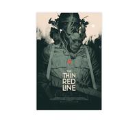 The Thin Red Line - Poster su tela, decorazione per camera da letto, ufficio, stanza, regalo, 30 x 45 cm