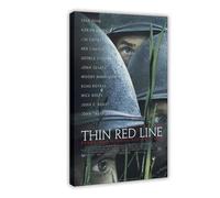 The Thin Red Line - Poster su tela, decorazione per camera da letto, ufficio, stanza, regalo, 50 x 75 cm