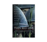 The Thin Red Line - Poster su tela, decorazione per camera da letto, ufficio, stanza, regalo, 50 x 75 cm