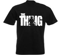The Thing John Carpenter Retro Horror Movie T Shirt Men's Fashion Crew Neck Short Sleeves Cotton Tops Clothing Black 3XL