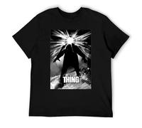 The Thing Kurt Russell John Carpenter Movie 80s VTG Style T Shirt Black