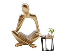 The Thinker Statue Figurine Resina Scultura Astratta Figurine Home Decor | Statuette decorative, sculture per la casa per uffici, librerie, armadietti per vino, scrivanie, mensole
