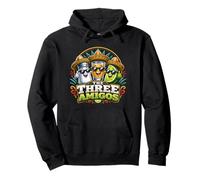 The Three Amigos Sale Lime e Tequila Divertente Bere Party Felpa con Cappuccio