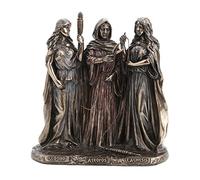 The Three Fates of Destiny - Statua greca con finitura in bronzo anticato
