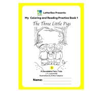The Three Little Pigs Coloring Book: A Decodable Fairy Tale with Emojis