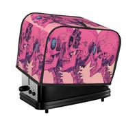 The Three Pink Skulls Look To The Left Toaster Cover 2 Slice Kitchen Small Appliance Covers With Pockets Dust And Fingerprint Protectio