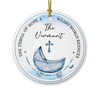 The Thrill Of Hope A Weary World Rejoices Addobbi Albero Di Natale Con Corda Natalizio Da Appendere Carino Decorazioni Natalizie Da Appendere Per Casa Finestra Soggiorno