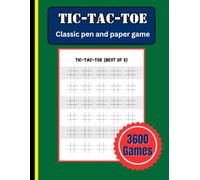 The Tic-Tac-Toe Tournament Book: Over 3,600 Games for Kids, Adults & Family | Best of 5 Match Format for Head-to-Head Strategy & Travel Games | ... Game Nights | 8.5 x 11 Inches, 120 Pages