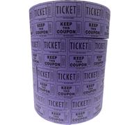 The Ticket Gurus 4 Rolls of 2000 Double Tickets 8 000 Total 5050 Raffle Tickets4 PurpleRolls