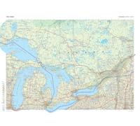 The Times Atlas: The Great Lakes (Canada) - Poster compatto - 56,5 x 41,3 cm - laminato frontale