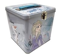 The Tin Box Company Disney Frozen Stack - Scatola di latta impilabile con manico, colore: blu e bianco, XL