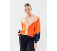 The Tiny Big Sister - Nora Color Blocked Cardigan Arancione - Abbigliamento 34 Arancione