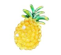 The Torrid Zone - Spilla a forma di ananas decorata con cristalli scintillanti per accessori eleganti, leggera, comoda da indossare per borse