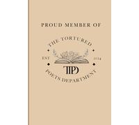 The Tortured Poets Department themed diary: Ruled notebook to jot down your thoughts